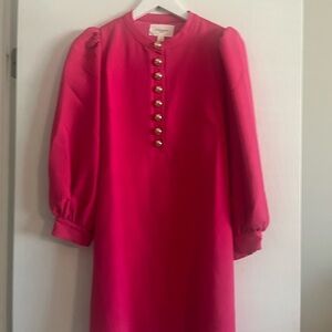 Pomander Place Pink Sheath Dress with Bishop Sleeves
